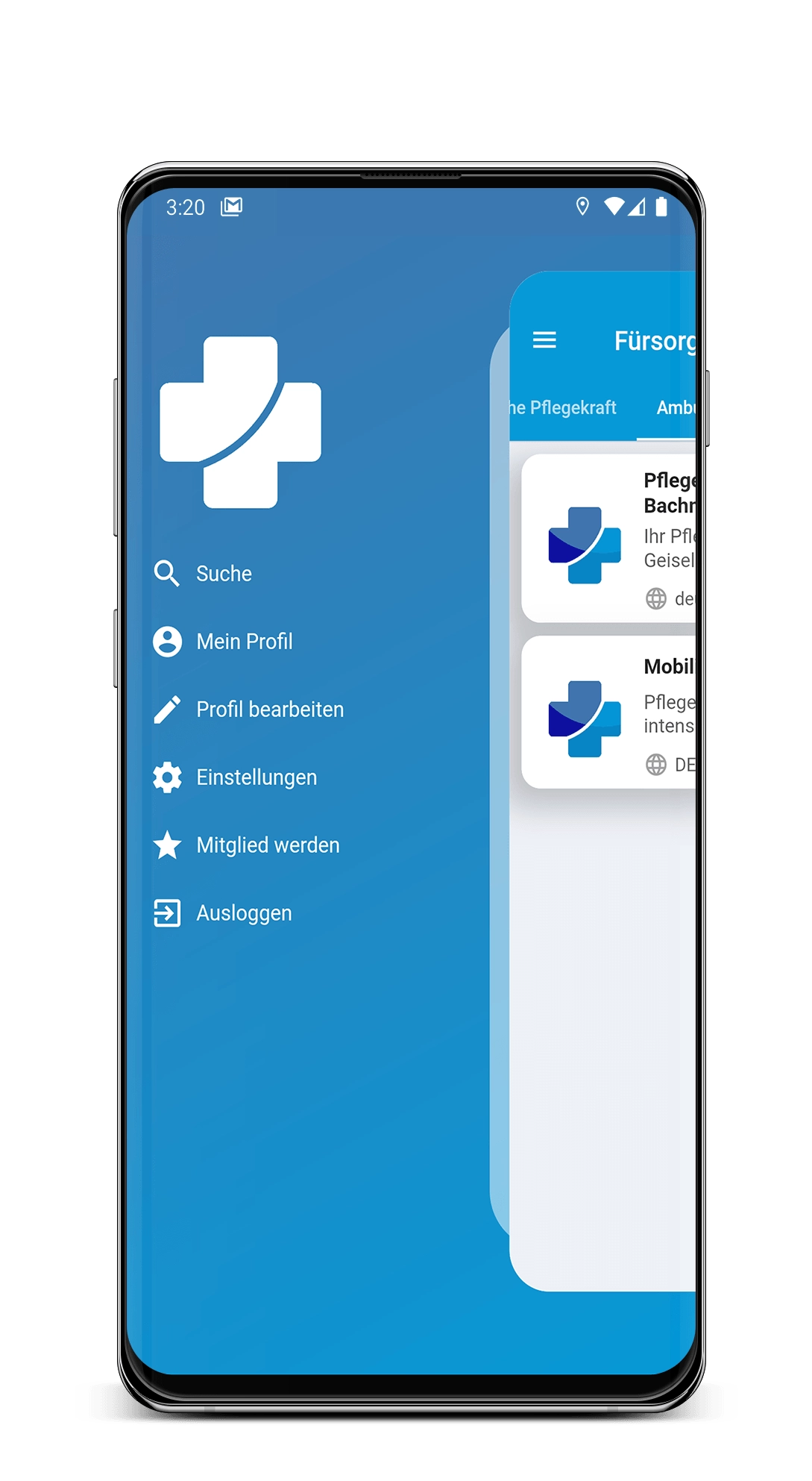 4 Kundenprojekt von PriorApps GmbH | App Entwicklung mit dem Namen Fürsorgefinder